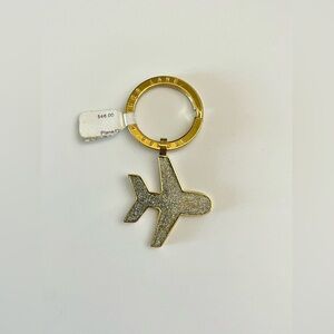 Stoney Clover Lane Sparkly Airplane Keychain